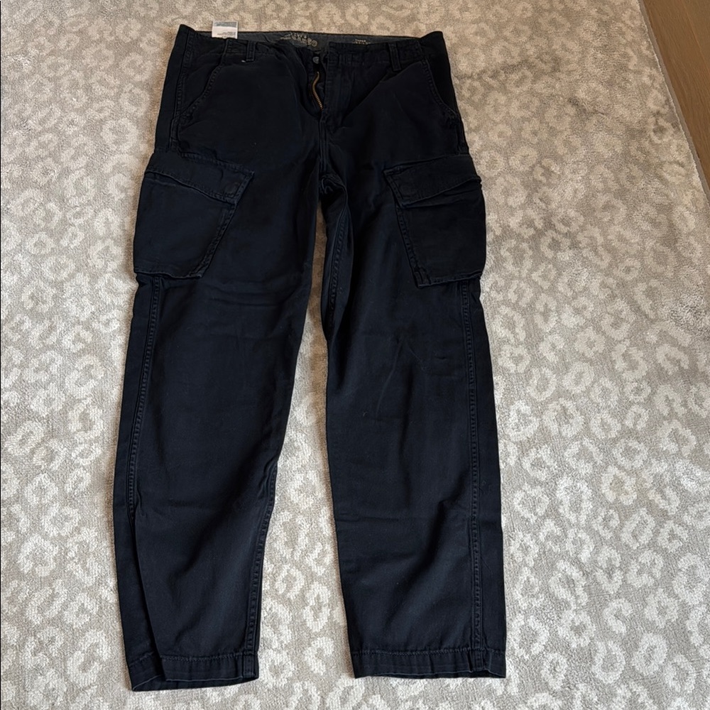 Levi's Black Cargo Pants Matte Finish